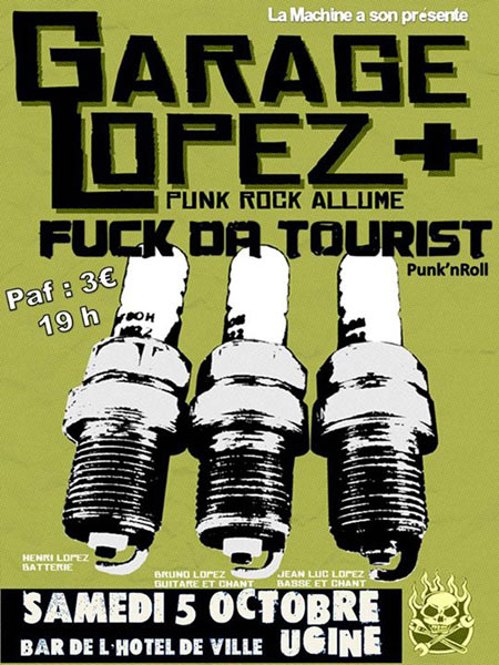 Affiche du concert de Fuck da tourist au BHV d'Ugine