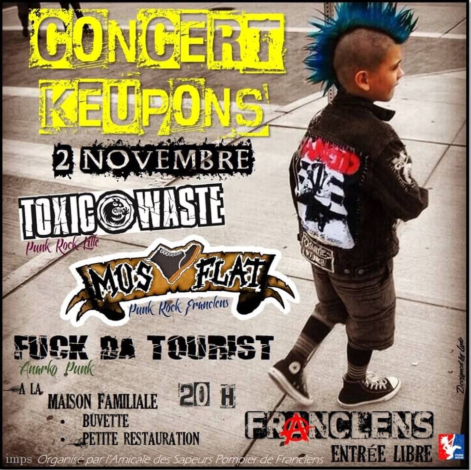 Affiche du concert de Fuck da tourist à Franclens