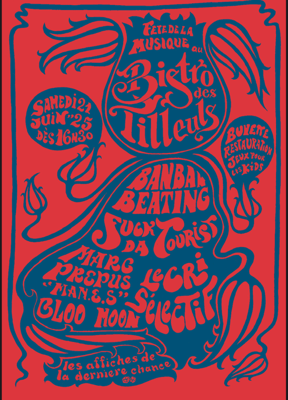 Affiche du concert de Fuck da tourist au bistrot des tilleuls d'Annecy
